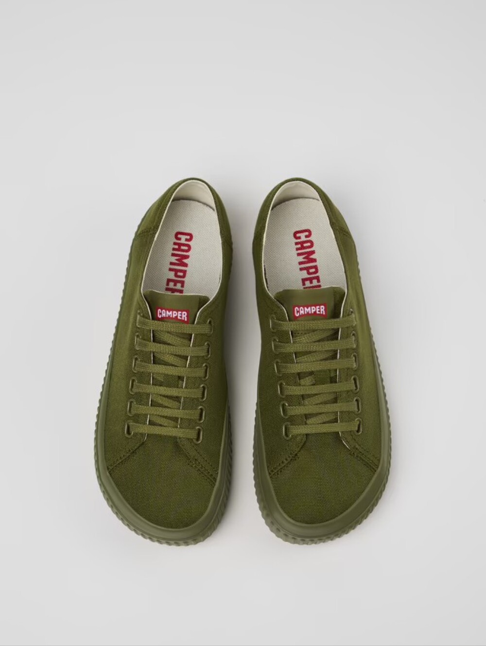 CAMPER Pau Roda Green Tencell Sneakers Size 38 (US 7)